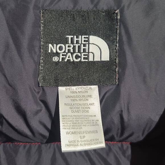 The North Face Women's Red Vintage 1996 Nuptse 700 Puffer Jacket Size S - Picture 6 of 7